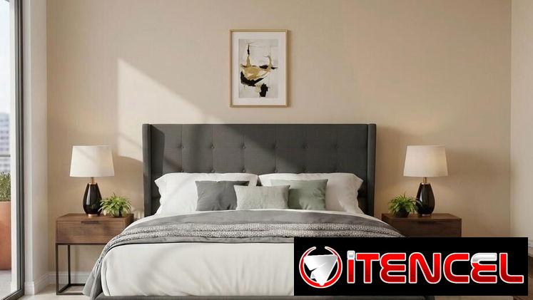 cama gris importada en dos tamaños disponible