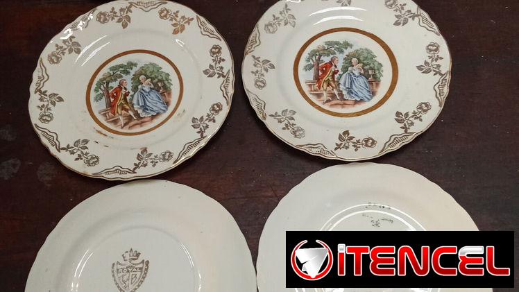 Se vende juego de porcelana para postre