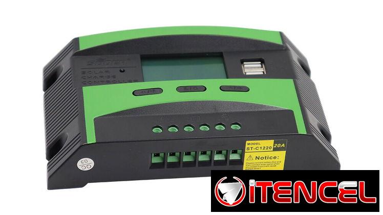 Controlador de carga solar pwm 12/24v 20 amp con domicilio incluido en municipios céntricos de la habana