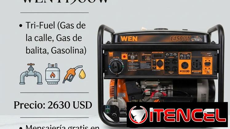 PLANTA ELÉCTRICA WEN 14500W TRI-FUEL