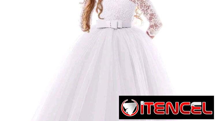 Vestido blanco para niña de 10-12 años SHEIN