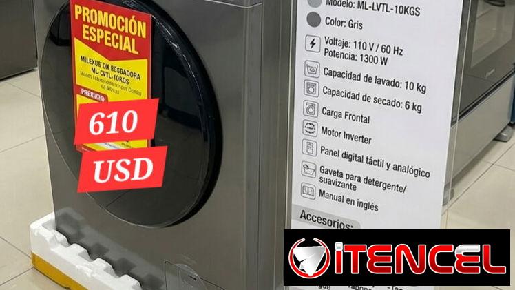 Lavadora Secadora al Vapor Milexus 10kg