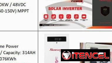 INVERSOR SOLAR 10K + BATERÍA 16K