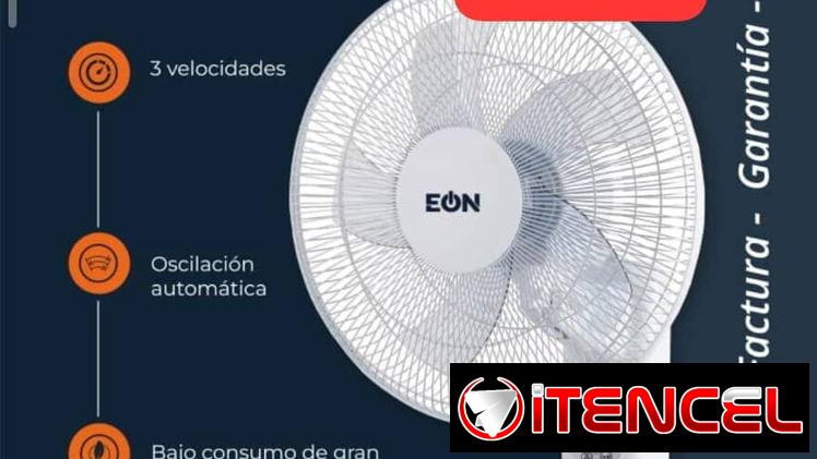Ventilador de pared Eón 16″ con control remoto, Garantía de 6 meses, Entrega gratis para toda La Habana