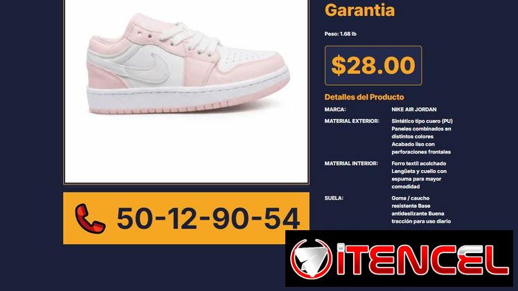 TENIS NIKE AIR JORDAN BLANCO Y ROSADO VPT# -0141