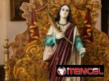 MAJESTUOSO CONJUNTO DE ARTE SACRO DE SANTA LUCÍA