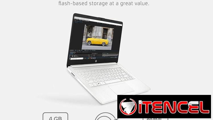 HP Laptop 14-dq3000dx – Intel Celeron N4500, 4GB RAM, 64GB