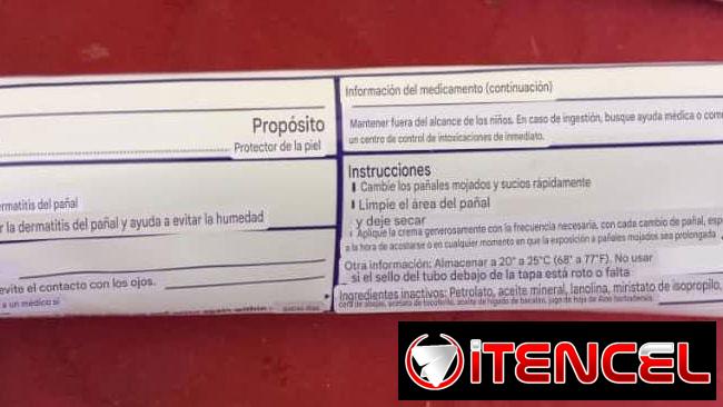 Vendo crema de rozadura del pañal