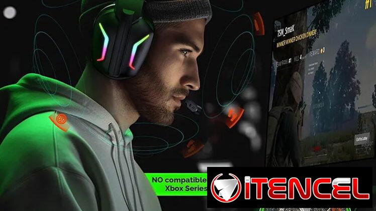 WESEARY WG1 | Auriculares Gamer Inalámbricos | 2.4ghz, bluetooth |