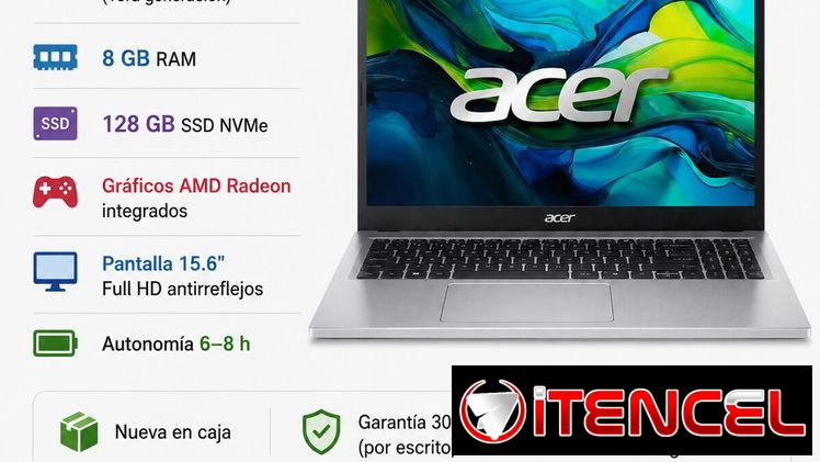 Acer Aspire 3  — Rendimiento confiable y accesible