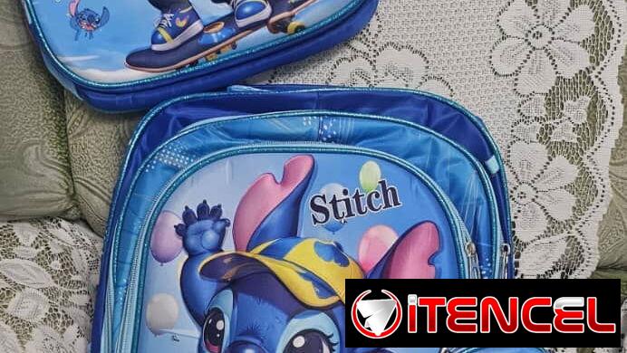 Set de 3 piezas de mochila Stitch