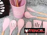 Set de utensilios de cocina de silicona (12 piezas) en 11000cup