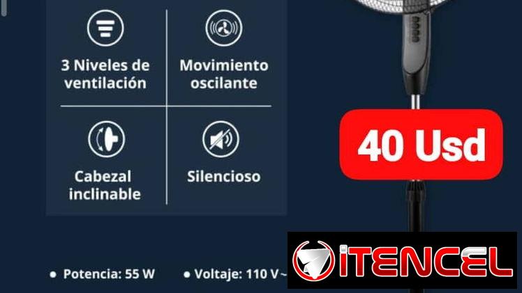 Ventilador de Pedestal 18″ Eón, Garantía de 1 año, Entrega gratis para toda La Habana