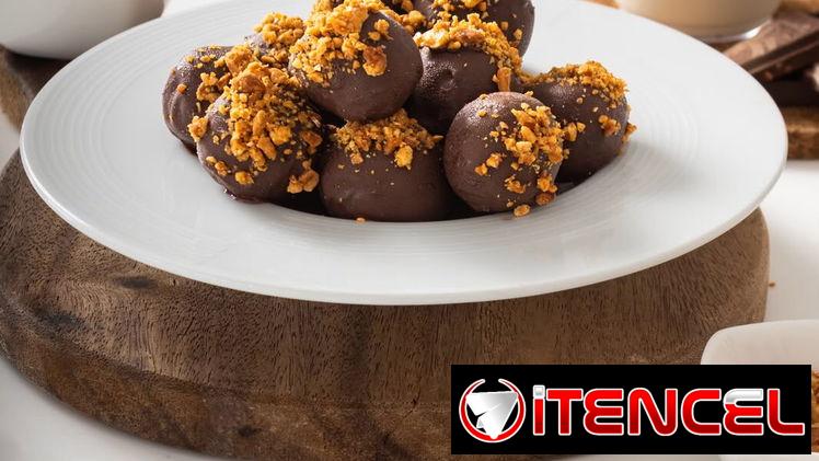 Bolitas de proteína con chocolate