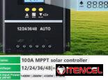 Control de carga de panel solar 100A  MPPT y PWM leer dentro