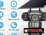 CAMARA SEGURIDAD CON PANEL SOLAR 4K . 150 USD