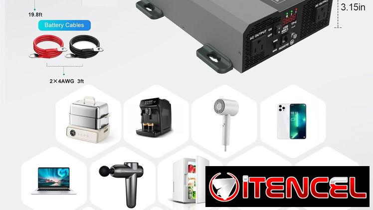 MFUZOP inversor de onda pura 1500W con pico de 3000W