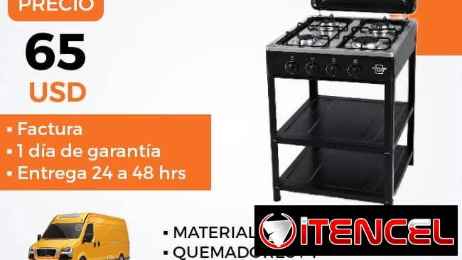 COCINA DE GAS 4 QUEMADORES