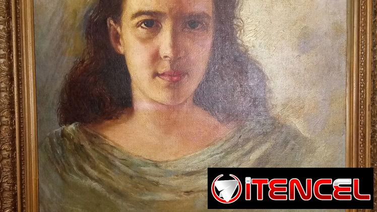 RETRATO DE MUJER ANTIGUO