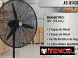 📢 Ventiladores industriales modelo 2 en 1 (pared y pedestal) con medida 30 pulgadas de diámetro. Importados