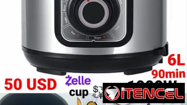 ¡Olla de Presión Analógica RUDENKOV 6L – 1000W! – $50 USD