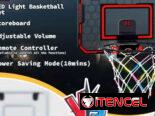 Mini aro de baloncesto LED con control remoto – Diversión deportiva en casa | videojuegoshabana.com