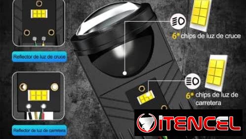 Bombillos Led H4 lupas