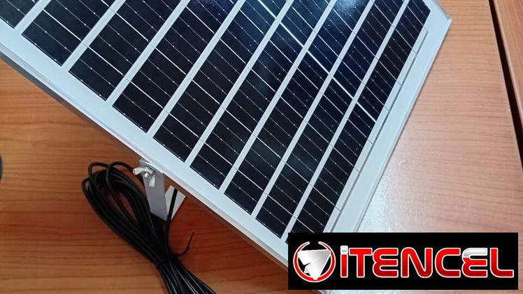 VENTILADOR RECARGABLE 16″ SOLAR con USB para cargar otos dispositivos