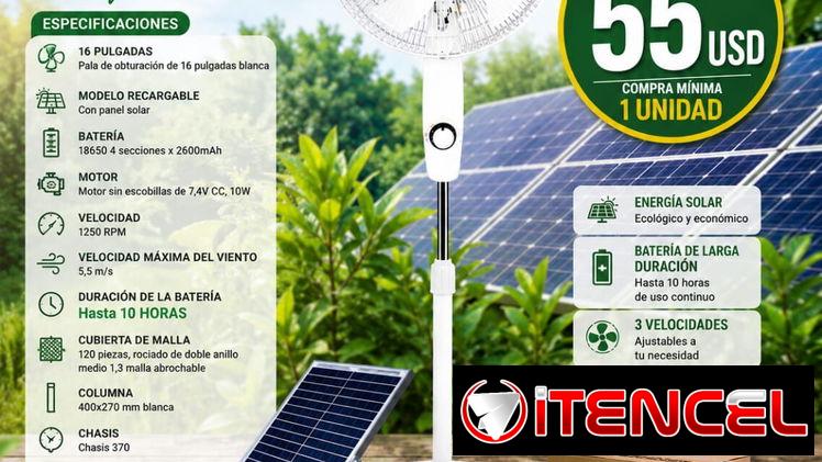 Ventilador recargable