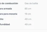 Cocina gas 4 quemadores