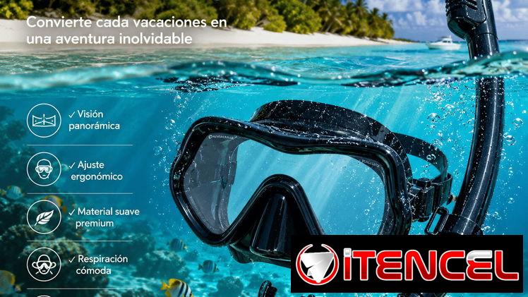 Set de buceo con máscara de cristal/ 3 modelos/cristal polarizado