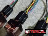 RELAYS DE ALTO CONSUMO DE 5 PATAS Y 100 Ah con sus bases para instalaciones electricas en autos,motos ,para sus claxon ,