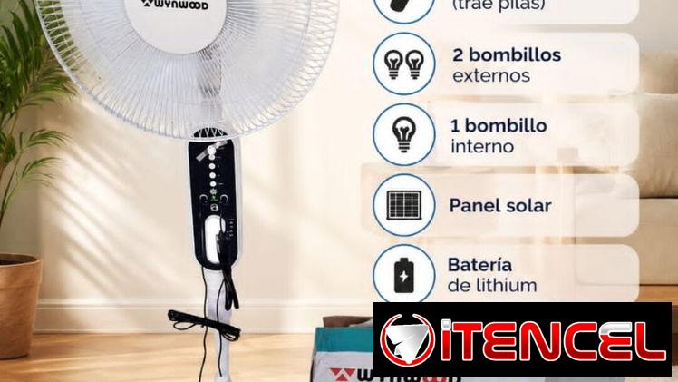 Ventilador recargable de 16 pulgadas