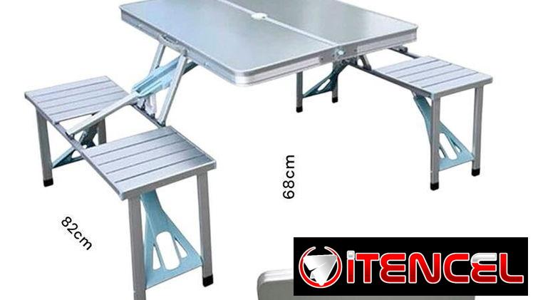 📢 Juegos de mesa portátil con cuatro comensales incluido. Importados