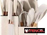 Set de utensilios de silicona para cocina de 19 piezas (uh)