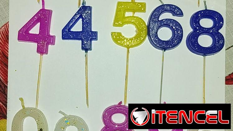 Venta de velitas de cumpleaños.