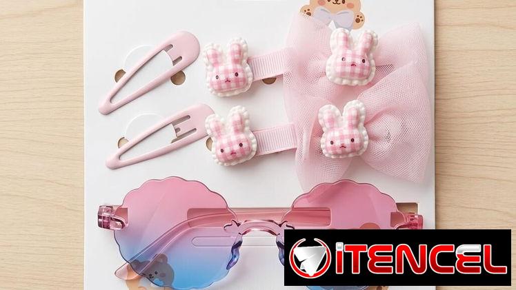 🩷Set de gafas y accesorios para niña💜