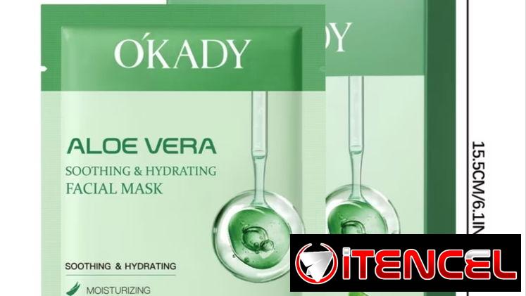 Mascarilla facial de aloe vera y mascarilla de colágeno