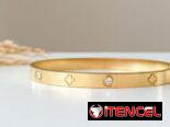 Pulseras Rígidas Cartier en Tendencia Traídas 🇺🇸 Oro Laminado 18K Disponible sólo la #1