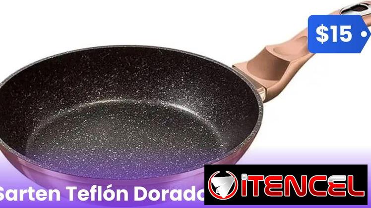 Sartén Dorado de Teflon