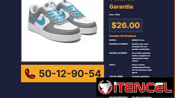TENIS NIKE AIR FORCE GRIS CON BLANCO Y AZUL VPT# -0147
