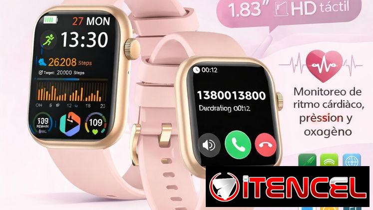 Smartwatch QVEQ con Pantalla HD y Llamadas Bluetooth