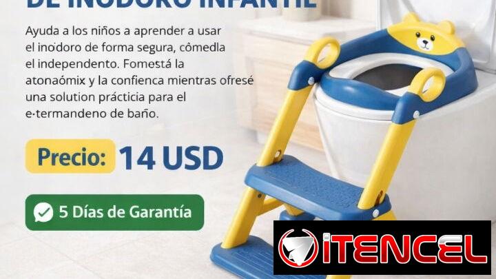 🪜 CON ASIENTO REDUCTOS DE INODORO INFANTIL – ESCALERA CON ASIENTO