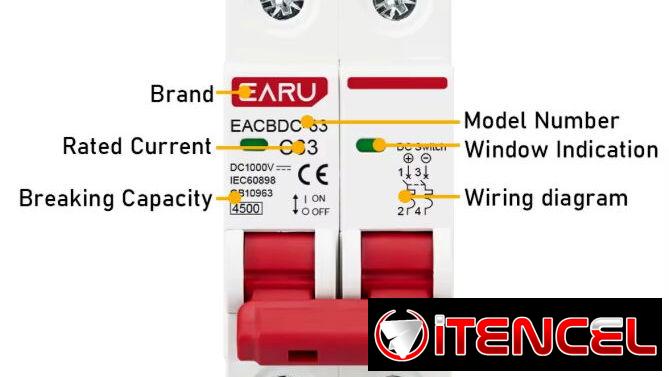 EARU , Breaker DC (Corriente Directa) de 16A de 2 polos (Vedado)