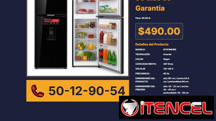 REFRIGERADOR INVERTER SANKEY 9.4 PIES RF101N81BD VPT# -0260