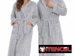 ALBORNOZ UNISEX AFELPADO CON CAPUCHA