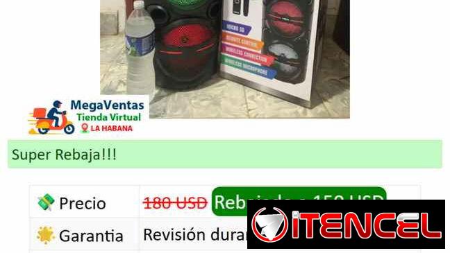 Bocina de 50 . 90 y 150 usd