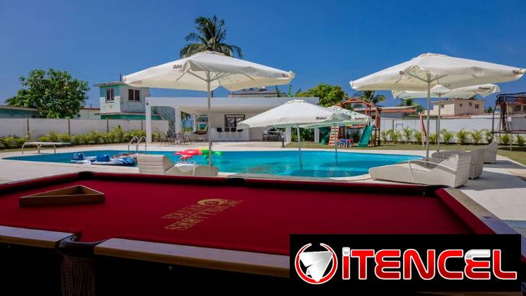 Piscina+billar+Parque Infantil+5cuartos+Tarara+Piscina+Playa a 100m🌊🔥