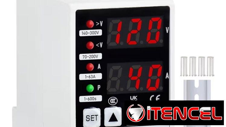 Protector de voltaje y corriente 120/220 V