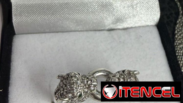 Anilla de plata 925 cifrado de joyería fina